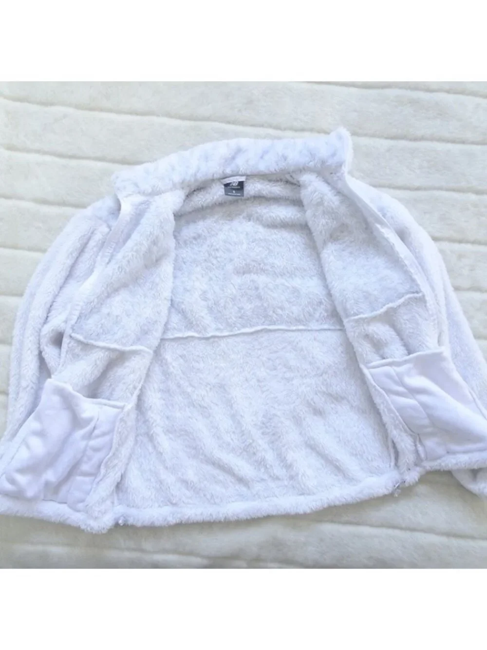 New Balance Women's Fleece Jacket Small Gray Full Zip - Picture 6 of 8